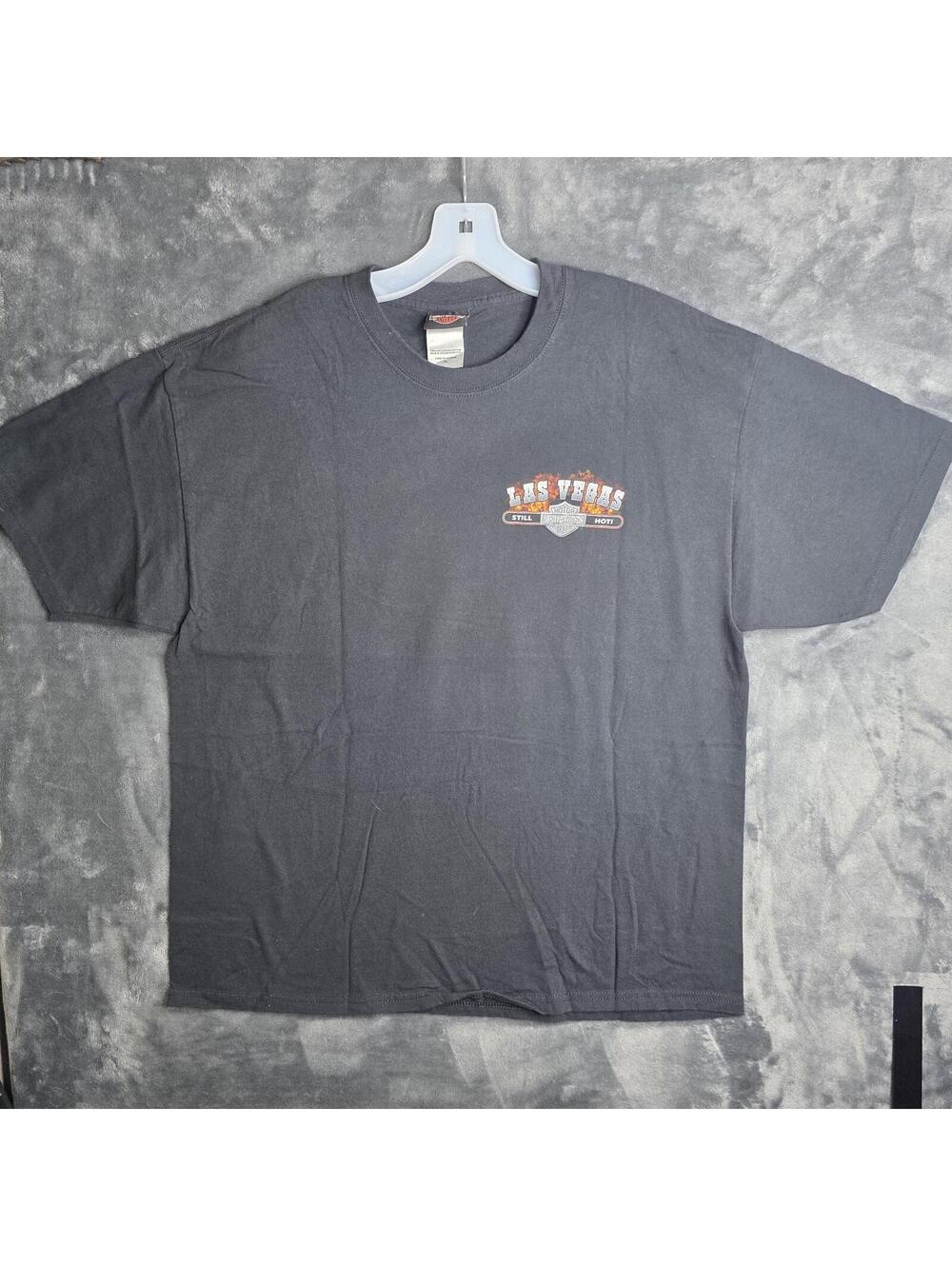 Harley Davidson Las Vegas Nevada Hanes Beefy Tee Sz XL " Still Hot " - Picture 2 of 10